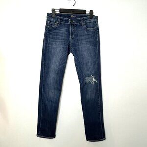 Kut from the Kloth Distressed Skinny Jeans, Stretch, Casual, Comfort, Size 4